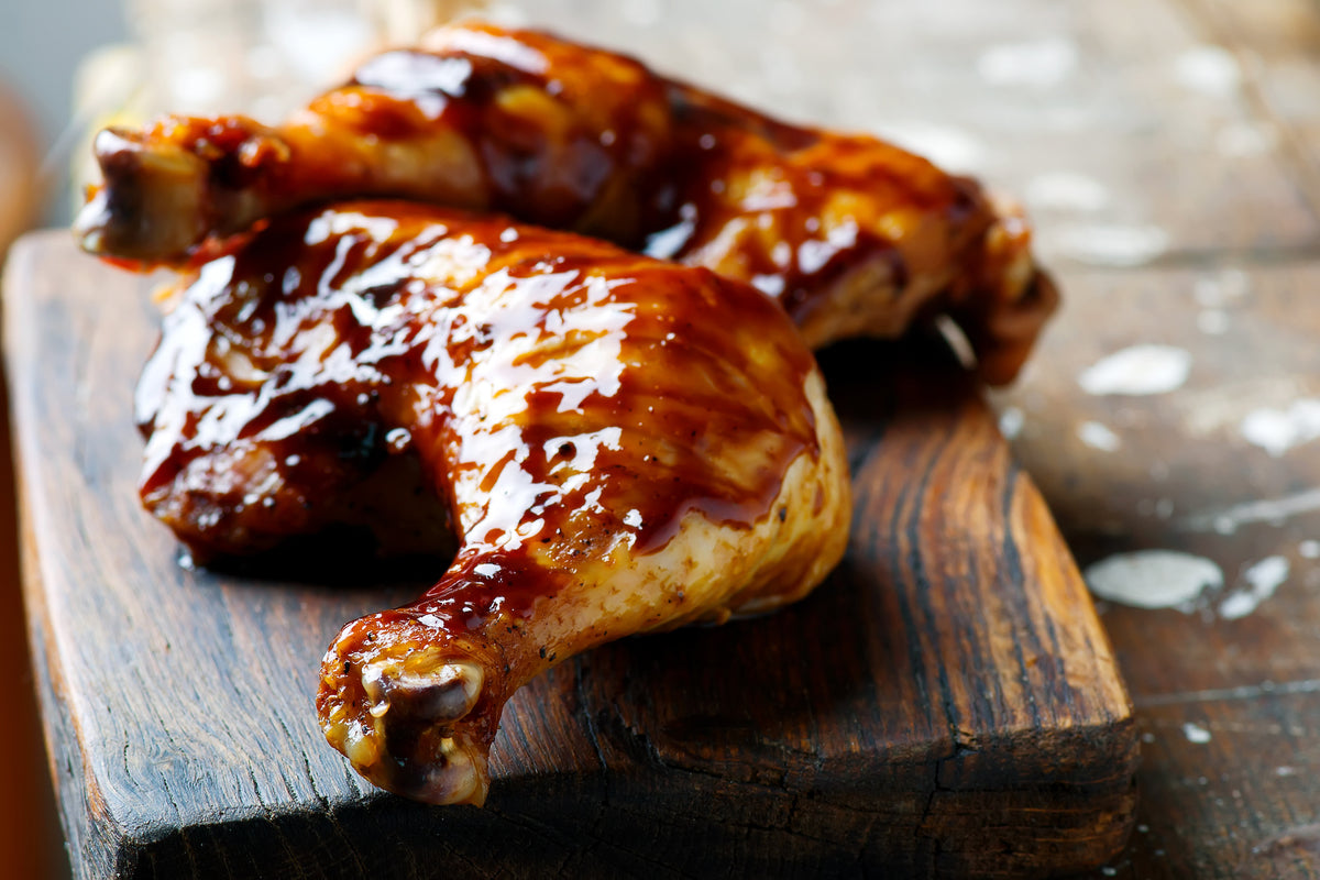 BBQ Chicken with Sweet Chili–Peach Glaze – American Made Grills