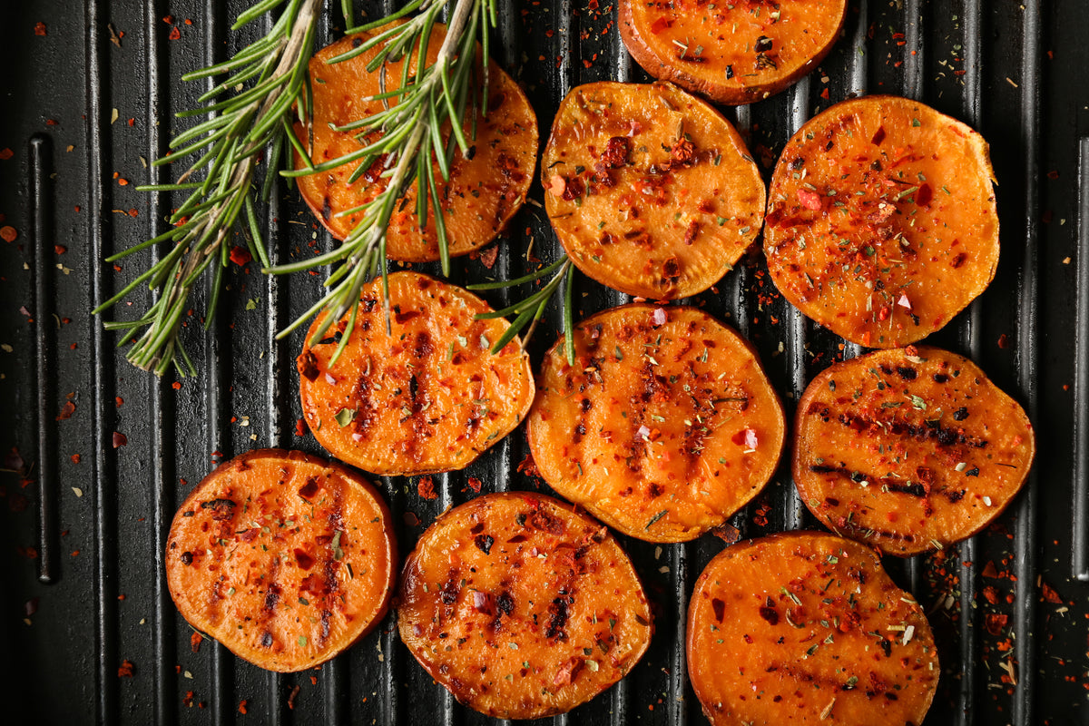 Grilled Sweet Potatoes with Molasses Glaze American Made Grills