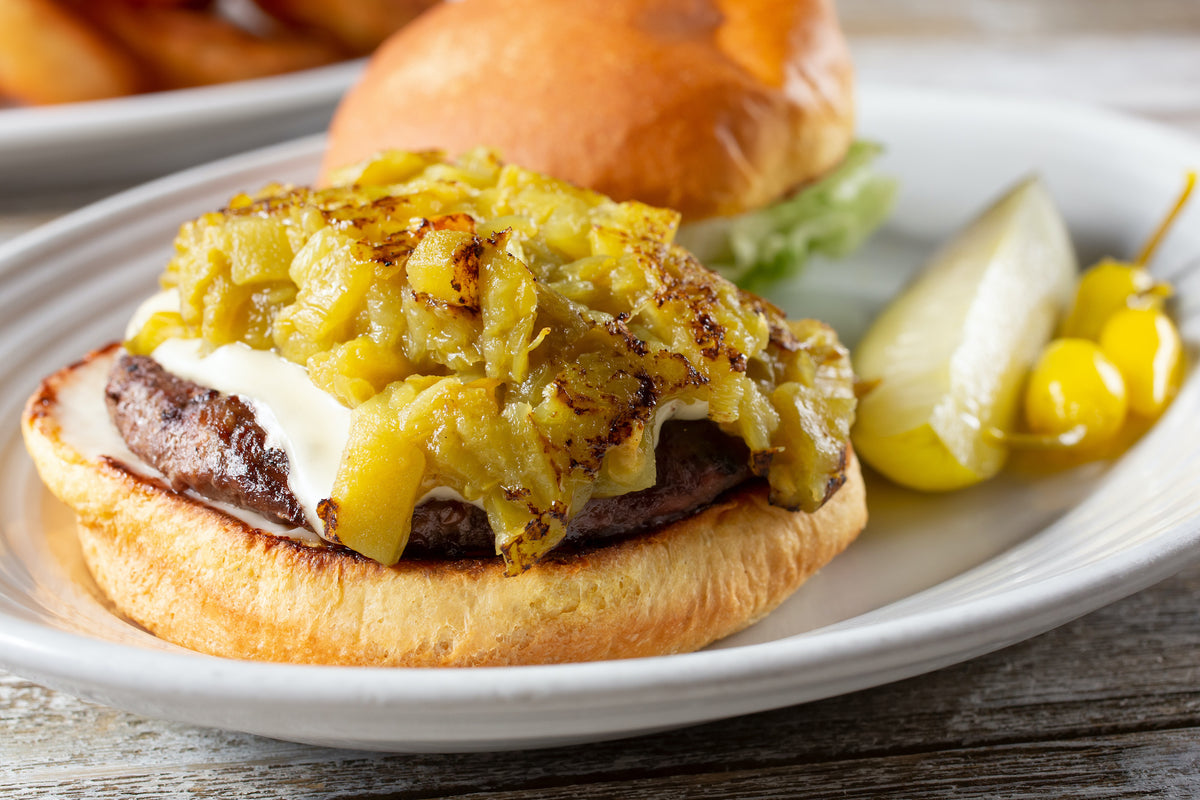 Hatch Chile Cheeseburger – American Made Grills
