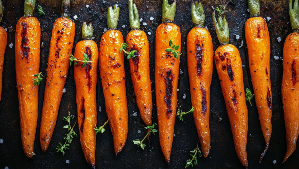 Barbecue Carrots with Yogurt and Pecans