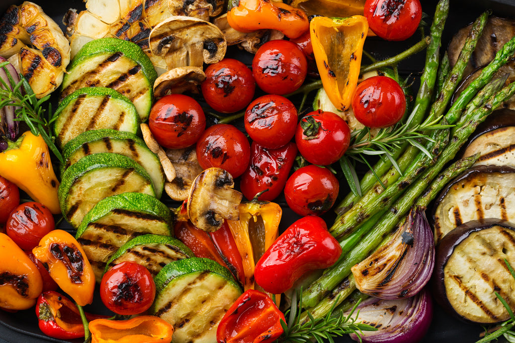 End of Summer Grilling with a Grilled Vegetable Platter