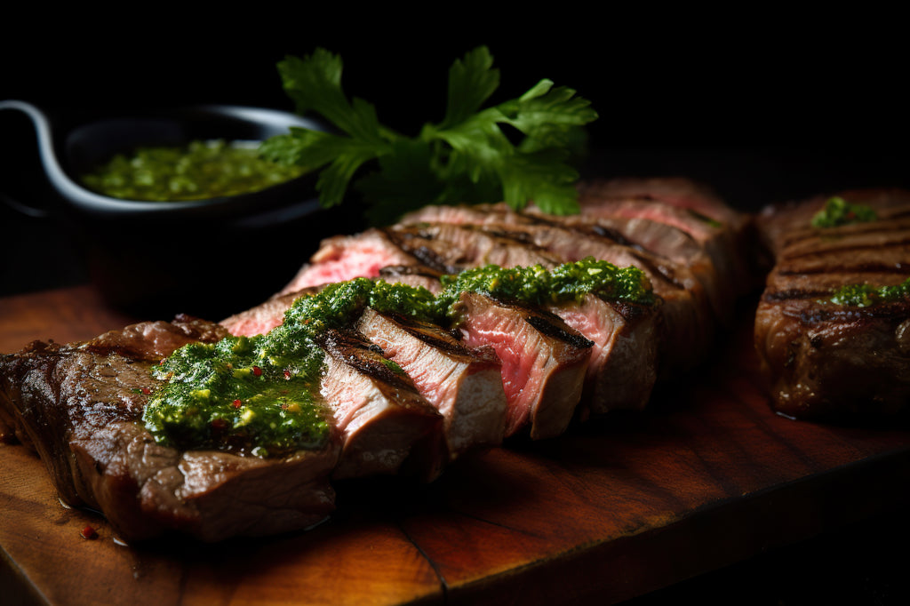 Father's Day Grilled Beef Tenderloin Filets with Chimichurri Sauce