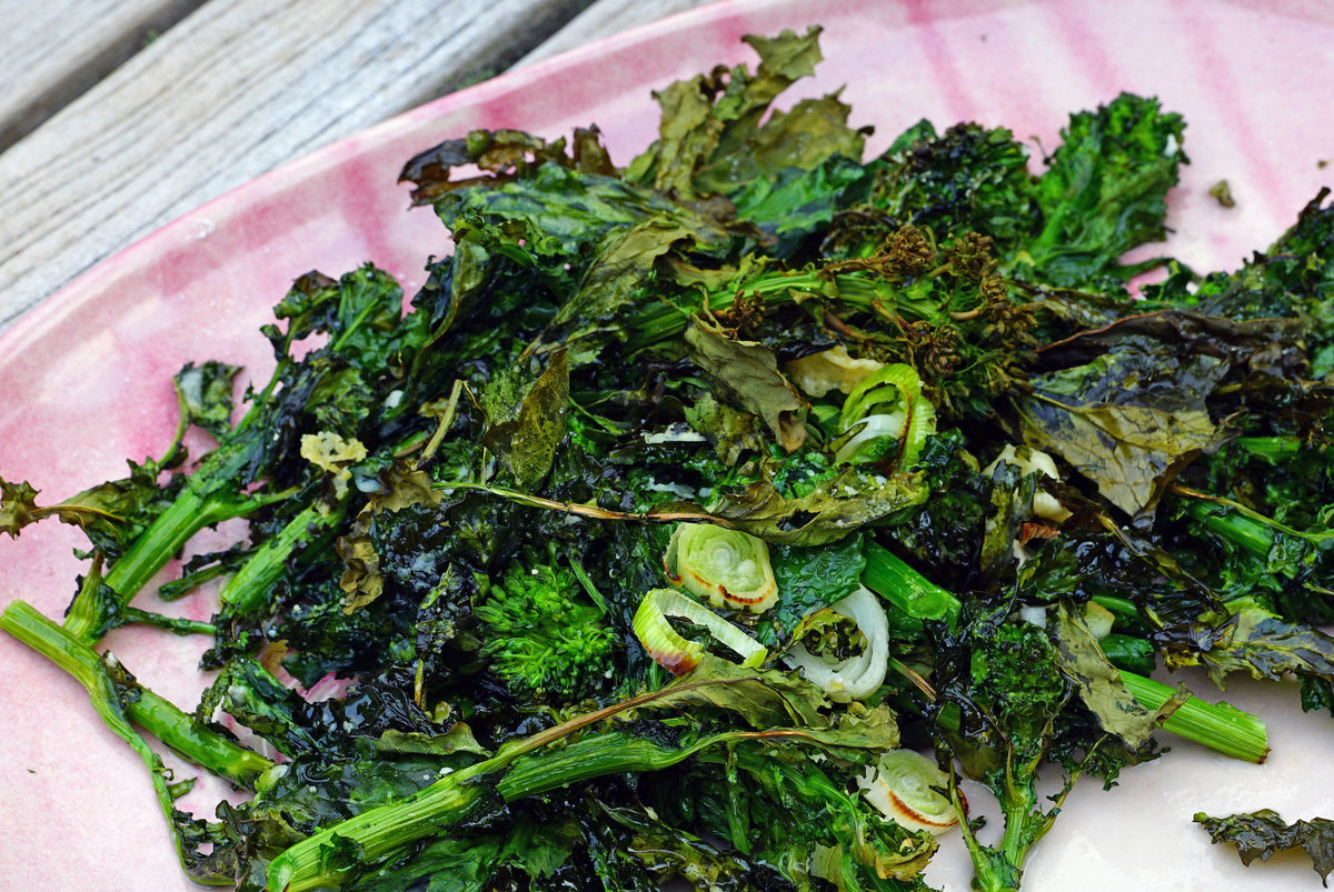 Broccoli Rabe Club Grilled Broccoli Rabe with Cider Vinaigrette – American Made Grills