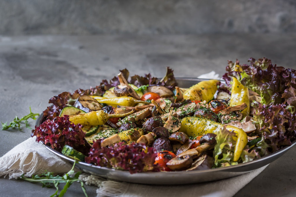 Grilled Mushroom Antipasto Salad