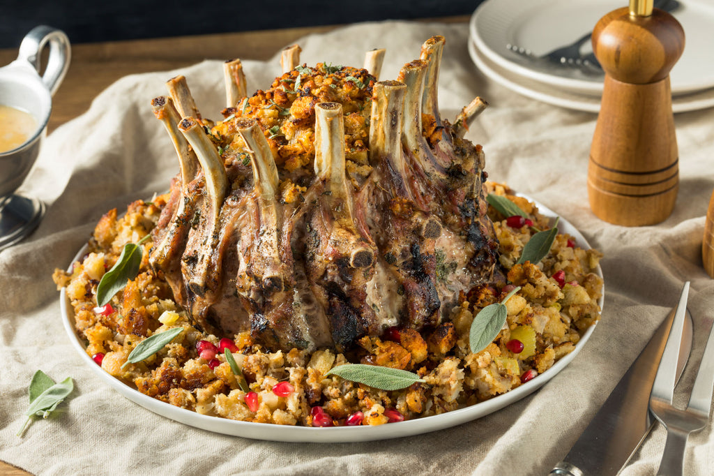 Grilled Pork Crown Roast