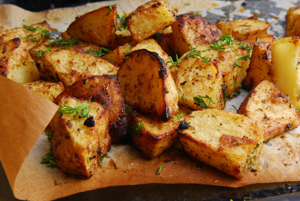 Grilled Potatoes with Garlic and Chipotle Spice
