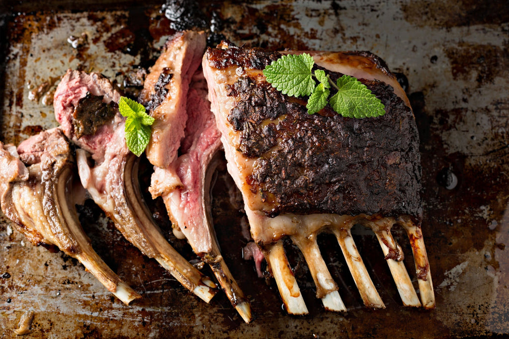 Grilled Saffron Rack of Lamb