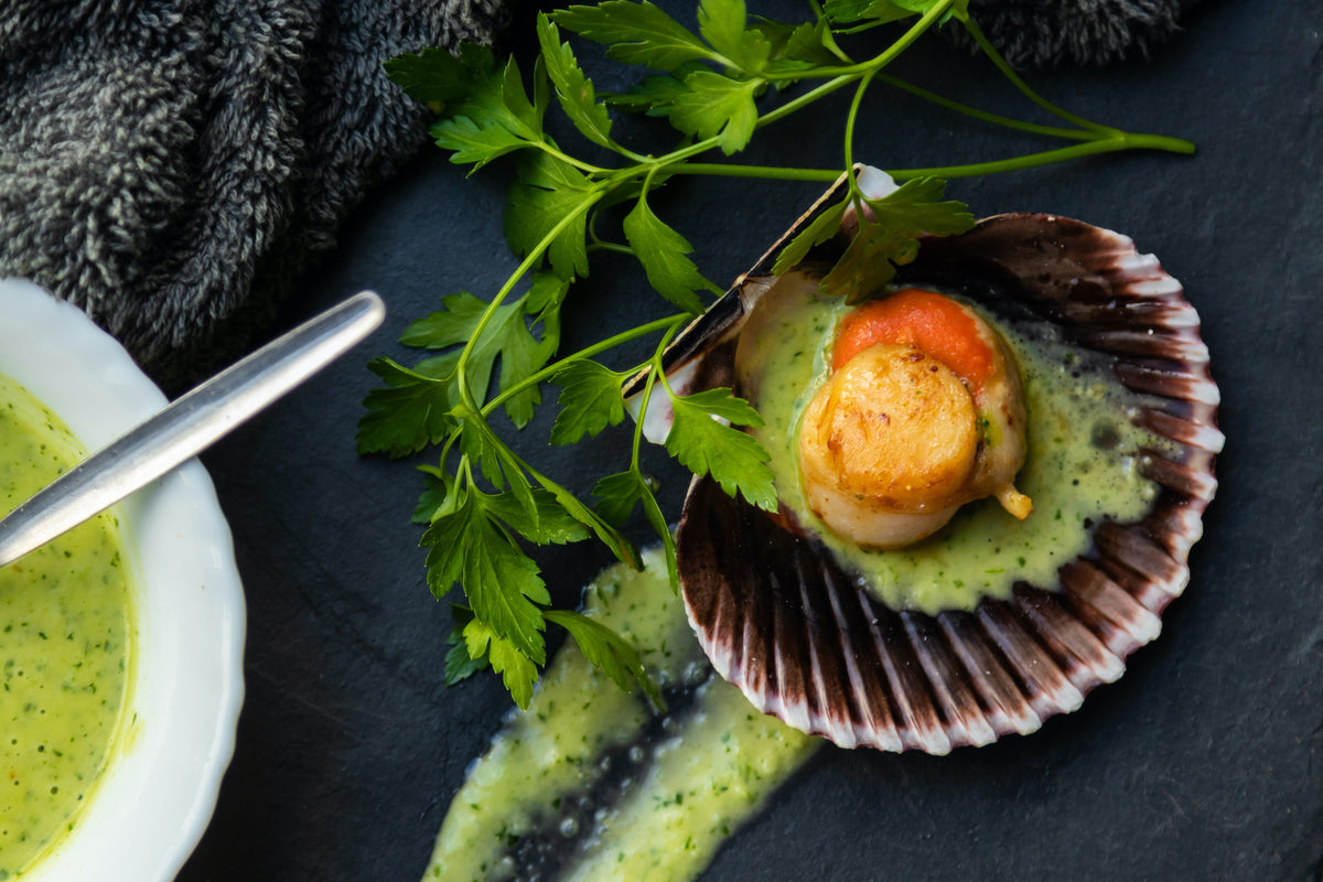 Grilled Scallops with Lemony Salsa Verde American Made Grills