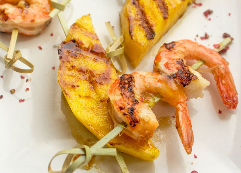 Grilled Shrimp & Mango Skewers