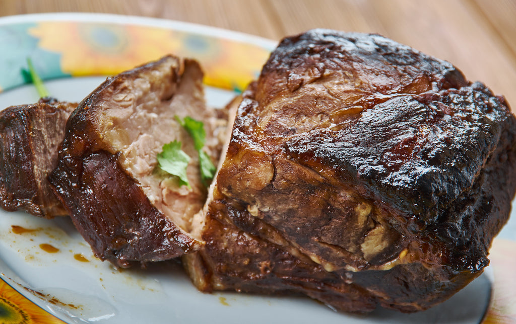 Sticky-Sweet Grilled Pork Shoulder