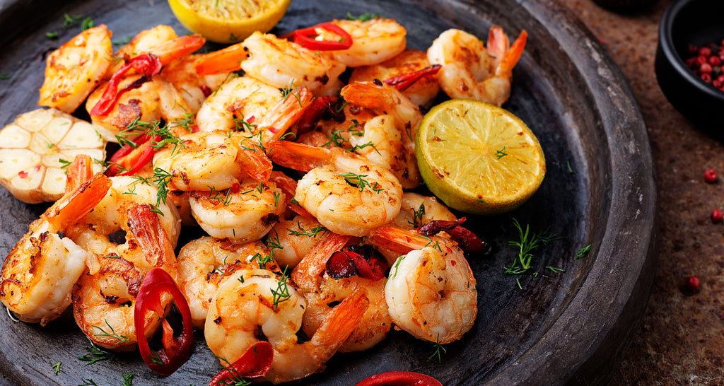 Summertime Garlic Grilled Shrimp