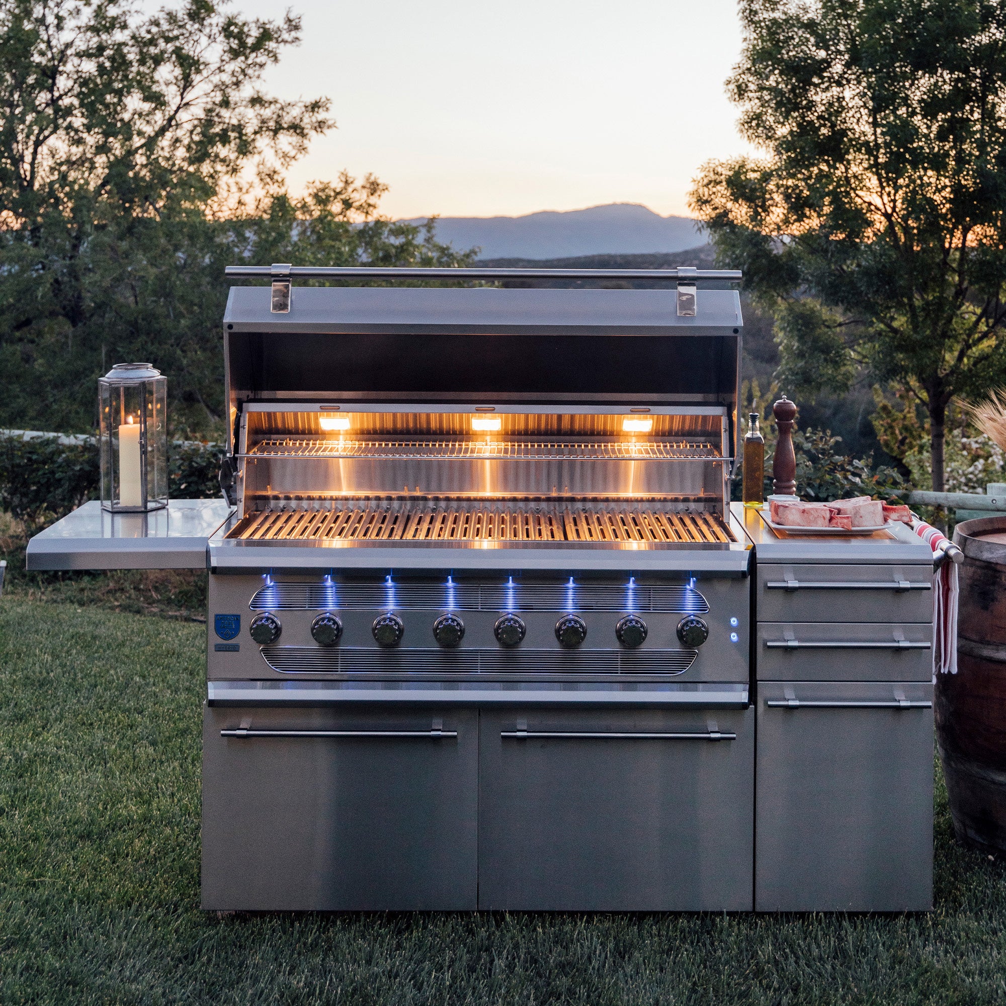 https://americanmadegrills.com/cdn/shop/products/freestanding-muscle-hybrid-grill-outdoor-lifestyle.jpg?v=1655328317